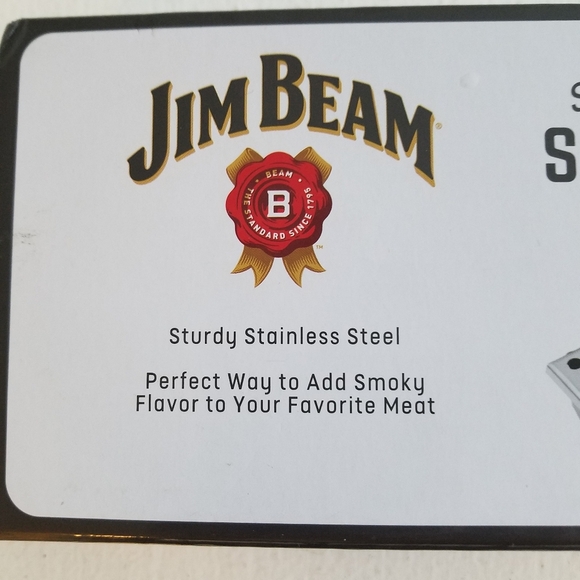 NIB Jim Beam Stainless Steel  Smoker Box - Picture 4 of 8